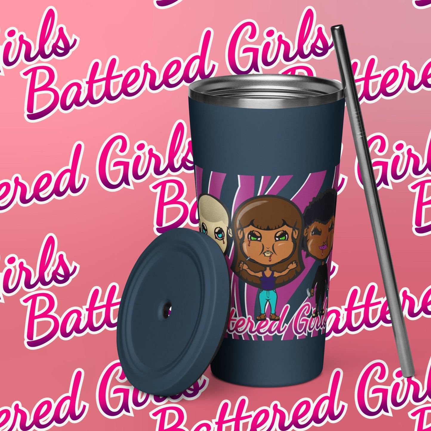 Battered Girls by TheLowestoftheLows Insulated Tumbler