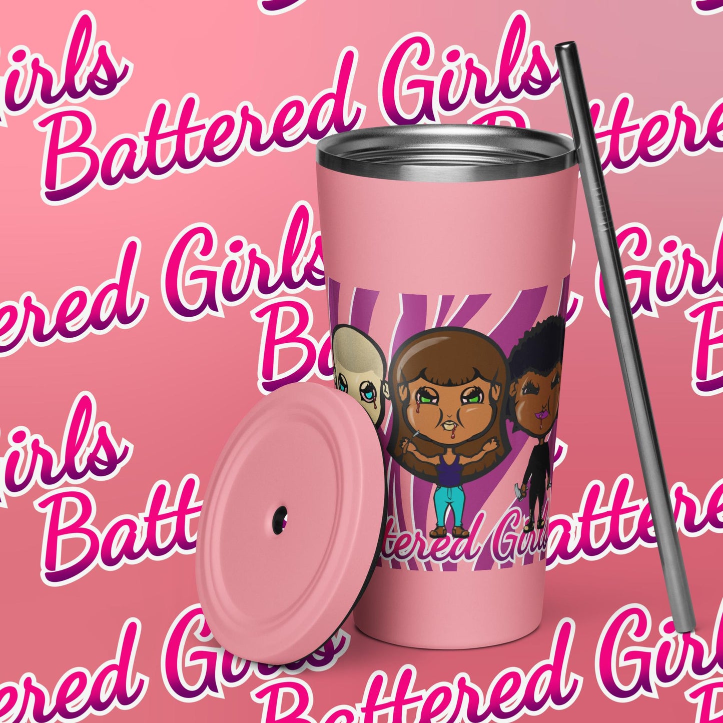 Battered Girls by TheLowestoftheLows Insulated Tumbler