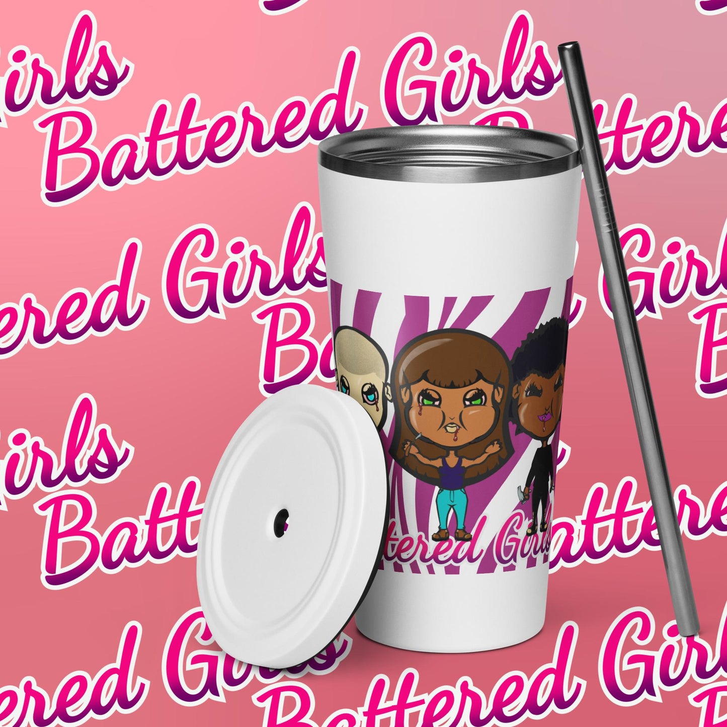 Battered Girls by TheLowestoftheLows Insulated Tumbler