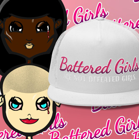 Battered Girls Trucker Cap by TheLowestoftheLows